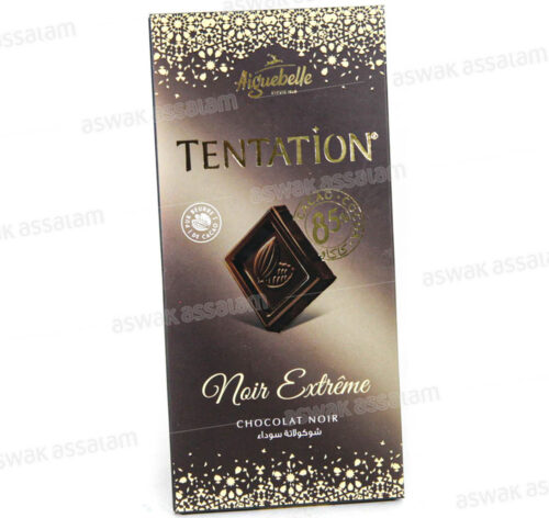 CHOCOLAT NOIR EXTREME 85% TABLETTE 100G TENTATION AIGUEBELLE