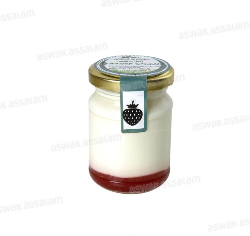 YAOURT BRASSE BIO SUR LIT DE FRAISE 125G LA FERME DE BOUSKOU