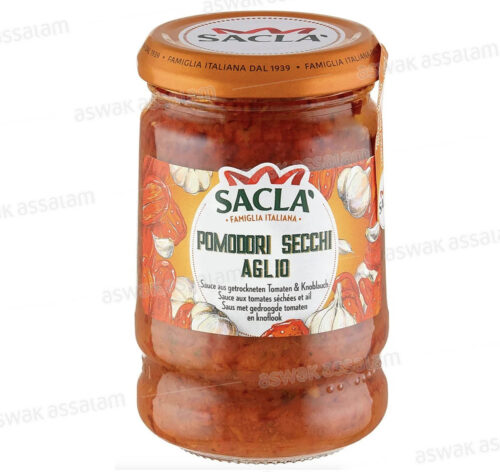 SAUCE AUX TOMATES SECHEES ET AIL 190G SACLA