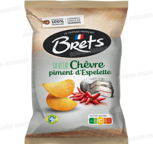 CHIPS SAVEUR CHEVRE PIMENT D’ESPELETTE 125G BRETS