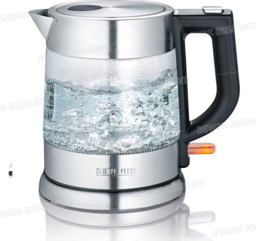 BOUILLOIRE EN VERRE ET ACIER INOXYDABLE 1L 2200W WK3468 SEVERIN