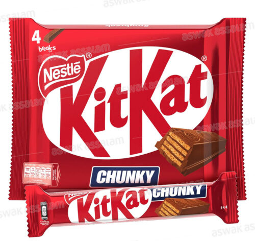 4 BARRES DE CHOCOLAT AU LAIT 40G KITKAT CHUNKY