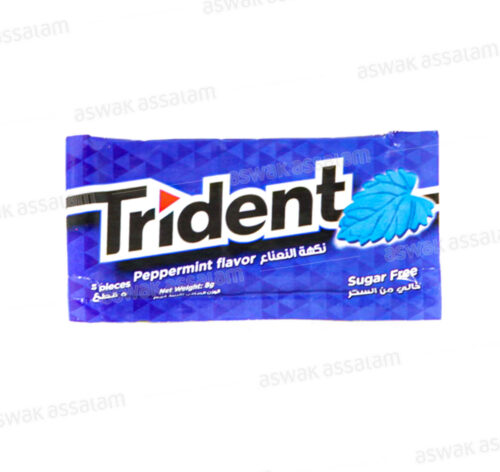 CHEWING-GUM PEPERMINT A L’UNITE TRIDENT