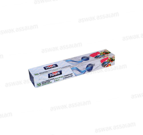 SACS DE CONGELATION GRAND FORMAT 30*40CM 10 UNITES IGOR