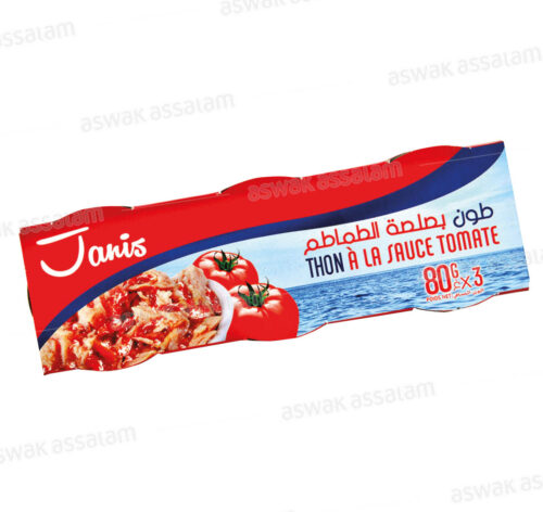 THON A LA SAUCE TOMATE 3*80G JANIS