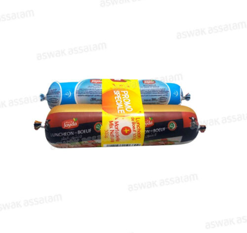 PACK DUO LUNCHEON BOEUF 300G + MORTADELLE MIX NATURE 300G JAYDA