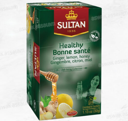 INFUSION BONNE SANTE GINGEMBRE CITRON MIEL 20 SACHETS SULTAN