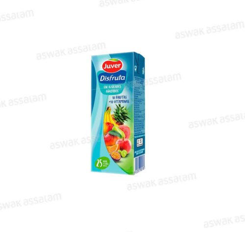 NECTAR 10 FRUITS + 10 VITAMINES SANS SUCRE 200ML JUVER DISFRUTA
