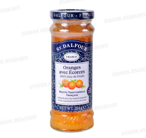 CONFITURE D’ORANGES AVEC ECORCES SANS SUCRES 284G ST DALFOUR
