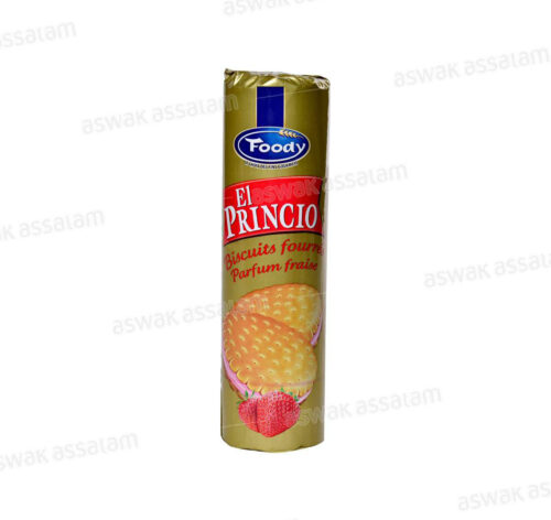 BISCUIT FOURRE A LA CREME DE FRAISE 240G EL PRINCIO