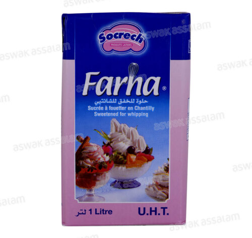 CREME LIQUIDE SUCREE  POUR CHANTILLY 1L FARHA SOCRECH