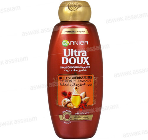 SHAMPOOING HUILE DE RICIN ET AMANDE 600ML ULTRA DOUX