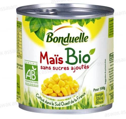 MAIS BIO SANS SUCRES AJOUTES 300G BONDUELLE