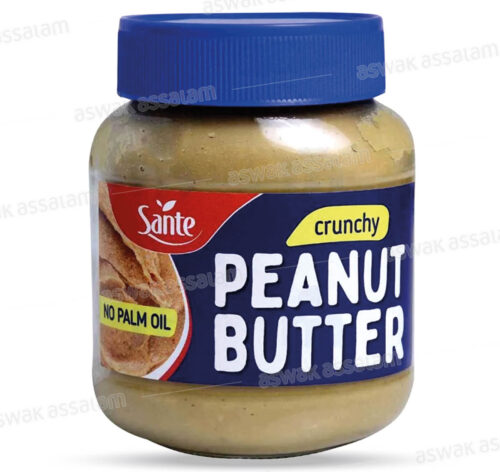 BEURRE DE CACAHUETES CRUNCHY SANS HUILE DE PALME 350G SANTE