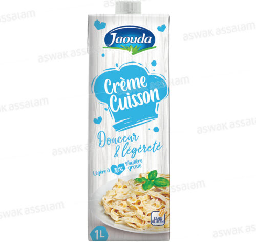 CREME DE CUISSON LEGERE 18% MG SANS GLUTEN 1L JAOUDA