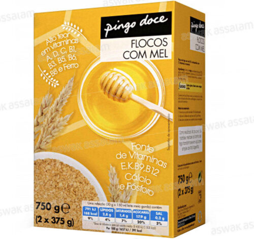 FLOCONS DE CEREALES AU MIEL 750G PINGO DOCE